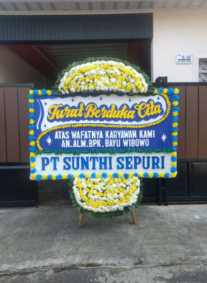 Papan Bunga Duka di Pedurungan Kidul